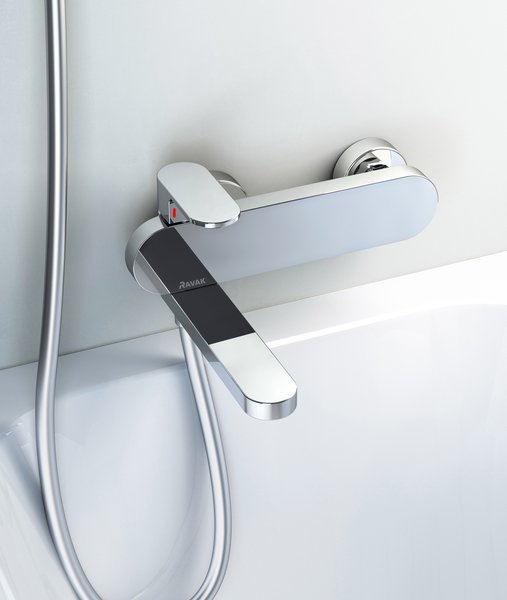 Смеситель для ванны RAVAK Chrome-CR 022.00/150, без душевого набора, хром глянцевый