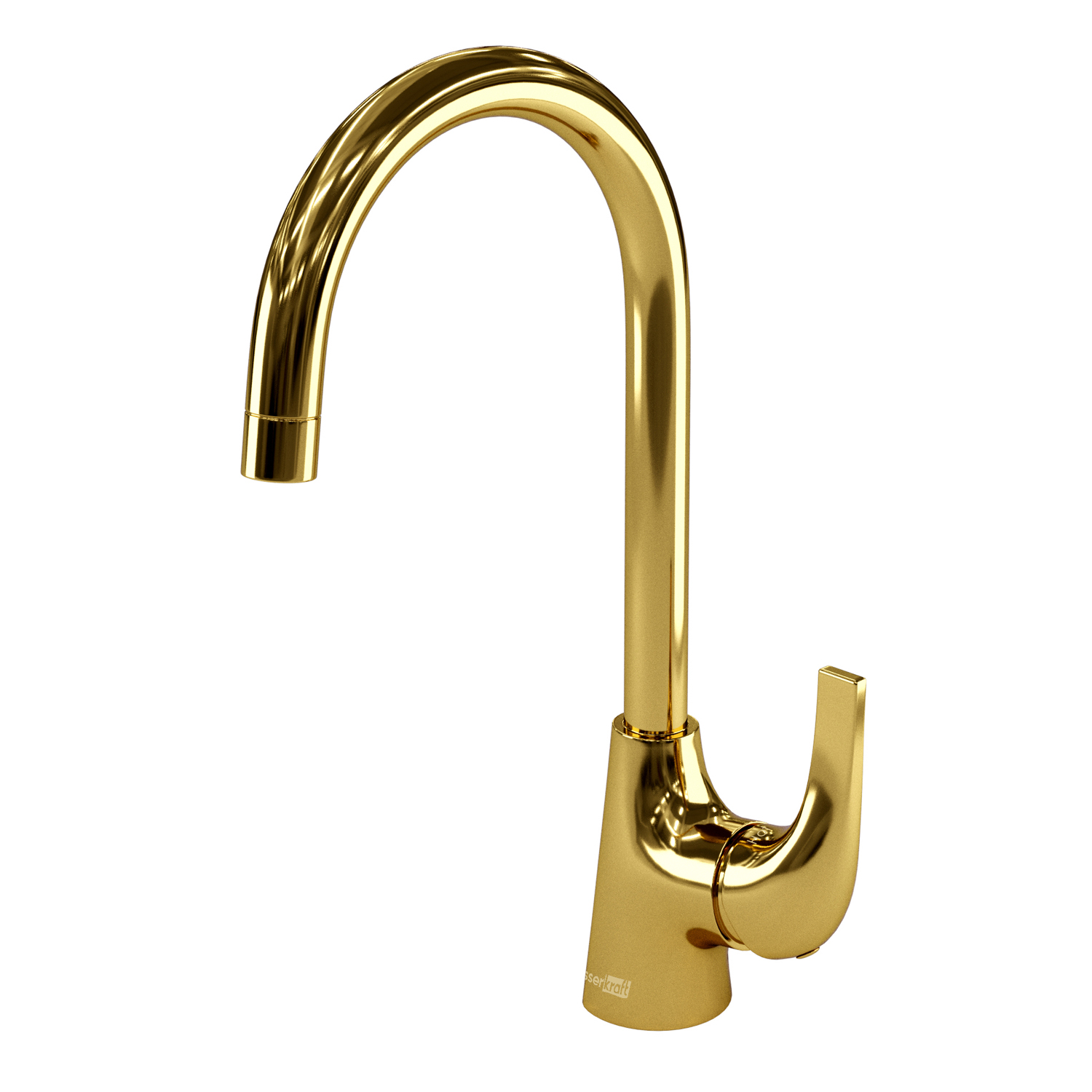 Смеситель для кухни WASSERKRAFT Sauer 7107, золотой глянцевый