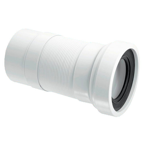 Гофра для унитаза McALPINE MRWC-F23P, 230-440мм (жесткий выход)