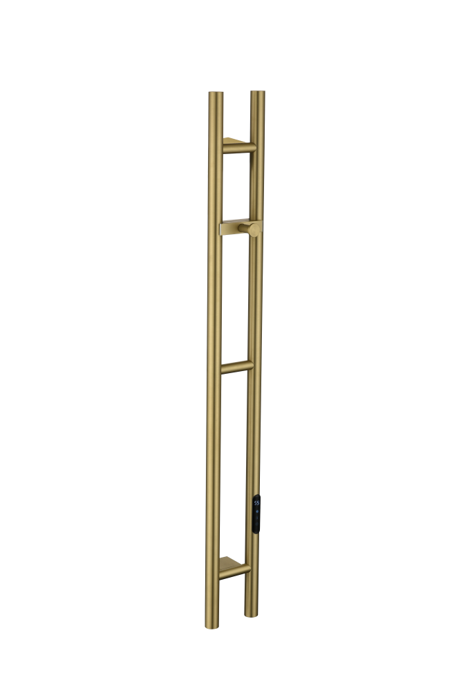 Полотенцесушитель электрический BOHEME 2-трубы круглый MATT GOLD (144 x 115 x 1200 мм)