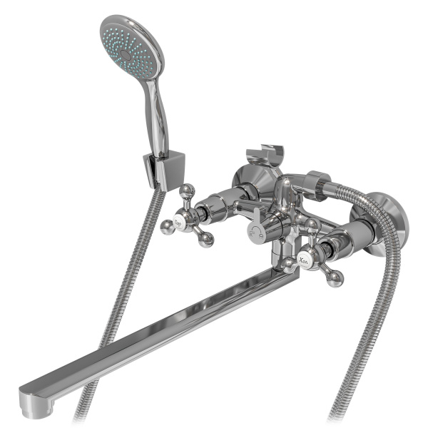 Смеситель для ванны GROSS AQUA Практик (Yota) 7088039C-35L(F), хром глянцевый