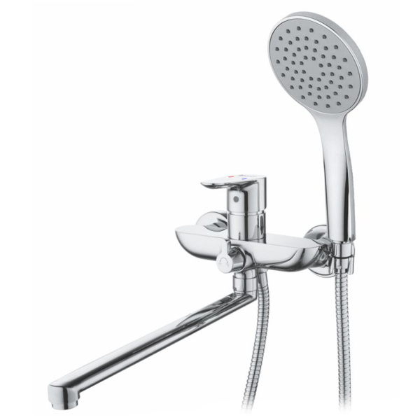 Смеситель для ванны GROSS AQUA Эстетика (Space) 7515288C-35L(F), хром глянцевый