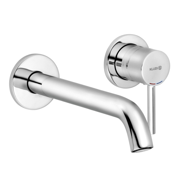 Смеситель для раковины KLUDI Bozz 382450576, 230мм, встраиваемый, хром глянцевый