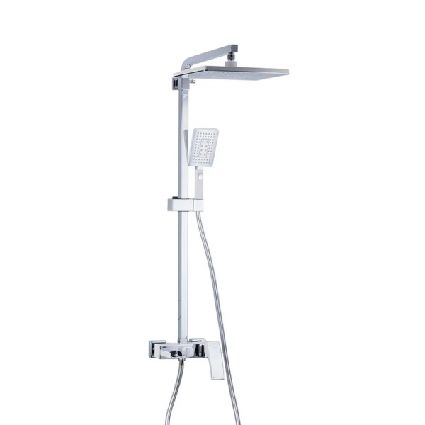 Душевая система GAPPO G2407-30 с тропическим душем, с изливом, хром глянцевый/белый глянцевый
