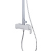 Душевая система GAPPO G2417-8 с тропическим душем, с изливом, белый матовый/хром глянцевый