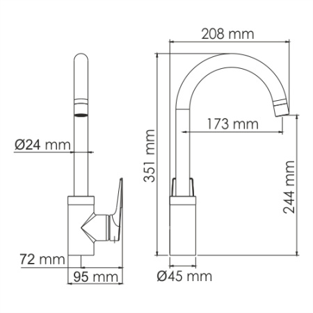Смеситель для кухни WASSERKRAFT Aisch 5507, золотой матовый