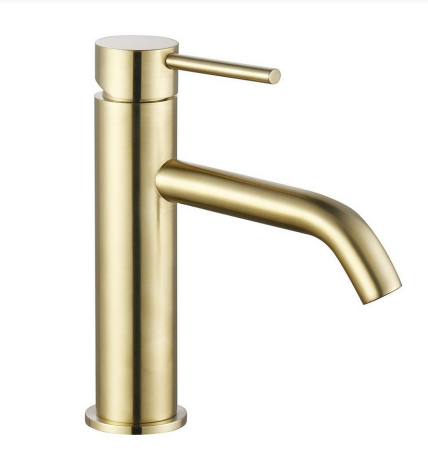 Смеситель для раковины AQUAME Siena AQM6210BG, золото брашированное