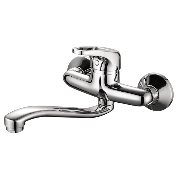 Смеситель для кухни GROSS AQUA Оптимум (Optima) 4548511-20S, настенный, хром глянцевый