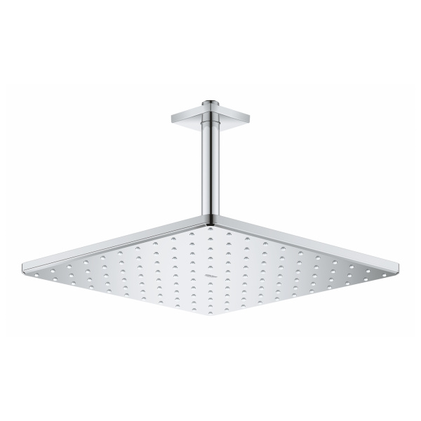 Верхний душ GROHE Rainshower 310 Mono 26565000, квадратный, кронштейн 142мм, хром глянцевый, 310х310