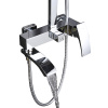 Душевая система GAPPO G2407 с тропическим душем, с изливом, хром глянцевый