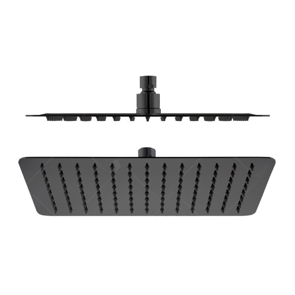 Верхний душ RGW Shower Panels SP-82B-25, квадратный, черный матовый, 250х250