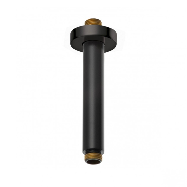 Душевой кронштейн KLUDI A-QA 6651539-00, 150мм, круглый, потолок, черный матовый