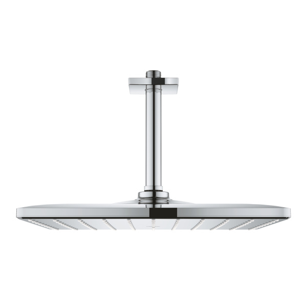 Верхний душ GROHE Rainshower 310 Mono 26565000, квадратный, кронштейн 142мм, хром глянцевый, 310х310
