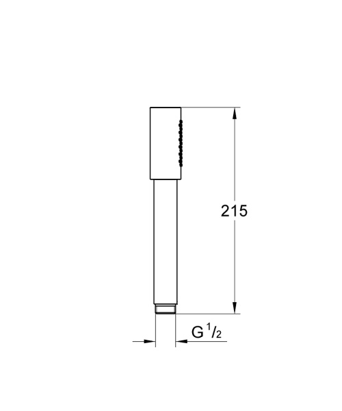 Лейка для душа GROHE Sena Stick 26465GL0, 1 режим, золотой глянцевый