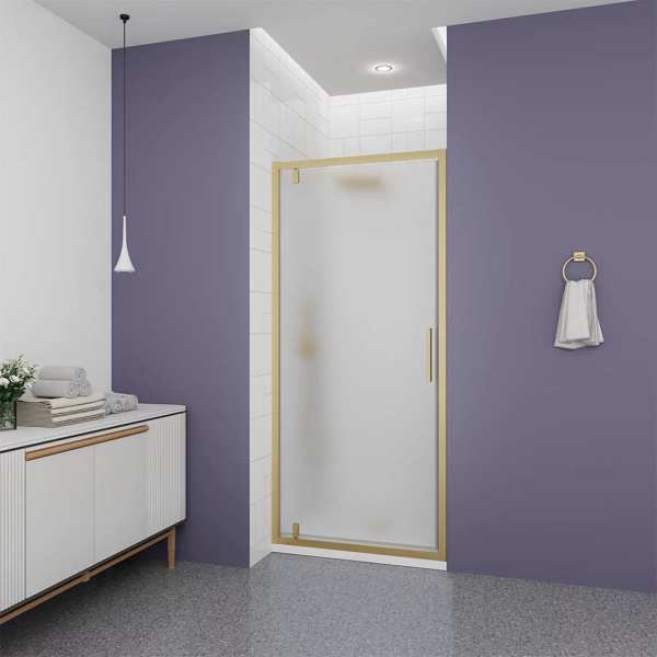 Дверь в нишу VECONI Ottimo P30 G 900(870-910)х1900, матовое, золото брашированное