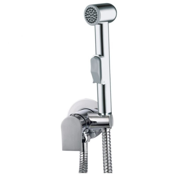 Смеситель встраиваемый GROSS AQUA Биде (Bidet) GA042601C с лейкой для гигиенического душа, хром глян