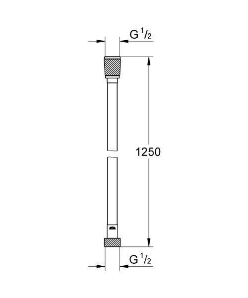 Шланг для душа GROHE Silverflex 28362GL0, 1250мм, защита от скручивания, золотой глянцевый