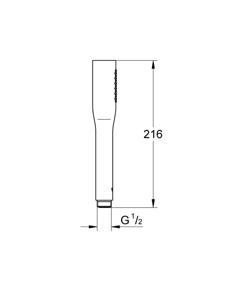 Лейка для душа GROHE Euphoria Cosmopolitan 27367000, 1 режим, хром глянцевый