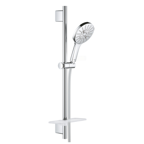 Душевой гарнитур GROHE Rainshower SmartActive 130 26546000, (штанга, шланг, лейка, мыльница), хром г