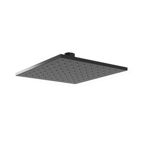 Верхний душ PAINI 50PZ759QQ25, квадратный, черный матовый, 250х250