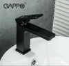 Смеситель для раковины GAPPO G1017-6, черный матовый