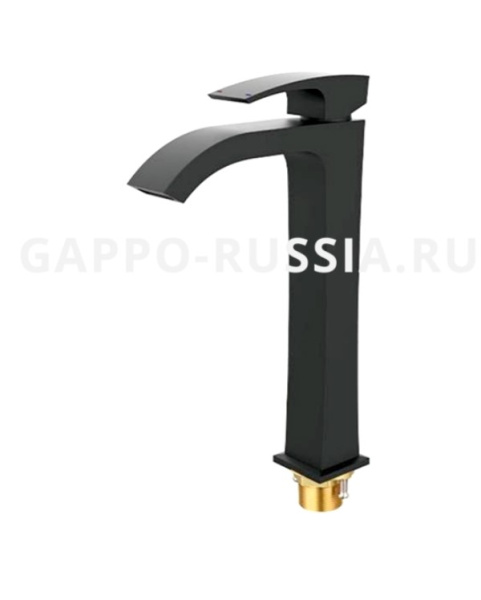 Смеситель для раковины-чаши GAPPO G1007-86, черный матовый