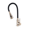 Смеситель для кухни GROSS AQUA Сталь (Neosteel) 3241609SSB, с гибким изливом, нержавеющая сталь/черн