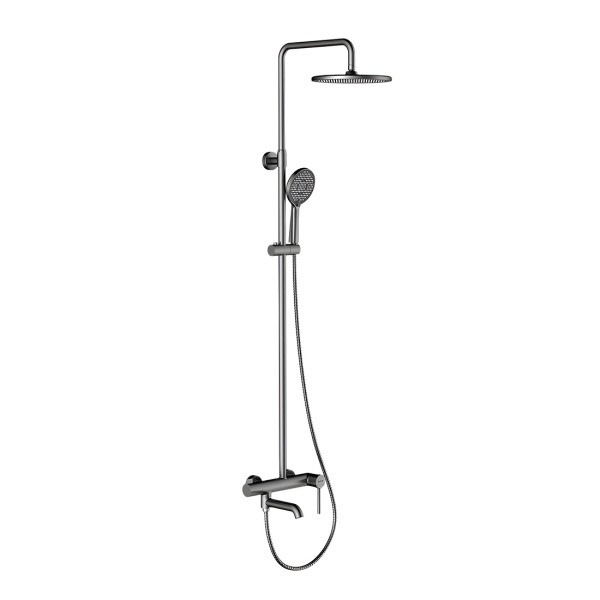 Душевая система GAPPO G2406-9 с тропическим душем, с изливом, оружейная сталь