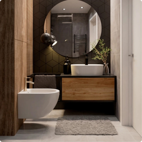 Смеситель для биде AQUAME Siena AQM6216BG, золото брашированное
