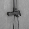 Душевая система GAPPO G2417-9 с тропическим душем, с изливом, оружейная сталь
