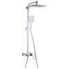 Душевая система GAPPO G2407-30 с тропическим душем, с изливом, хром глянцевый/белый глянцевый