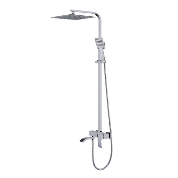 Душевая система GAPPO G2407-11 с тропическим душем, с изливом, хром глянцевый