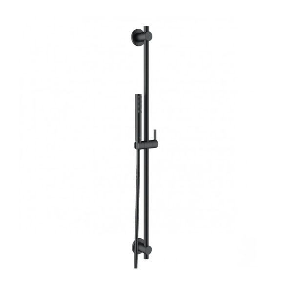 Душевой гарнитур KLUDI Nova Fonte S1 2084039-15, (штанга, шланг, лейка), черный матовый