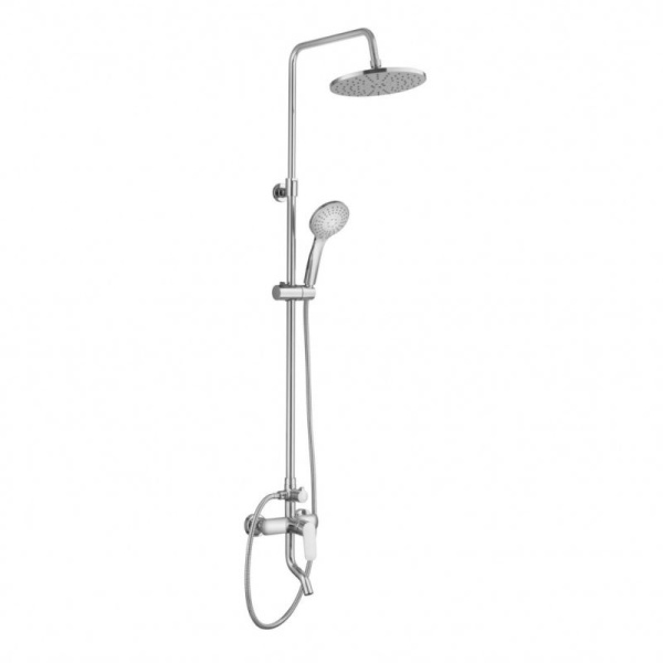 Душевая система GROSS AQUA Комфорт (Flat) GA9008SMD02 с тропическим душем, с изливом, хром глянцевый