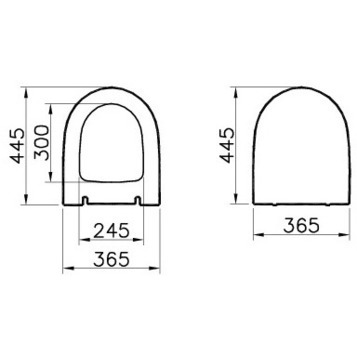 Сиденье для унитаза VITRA Sento (Сенто) с микролифтом, ультратонкое
