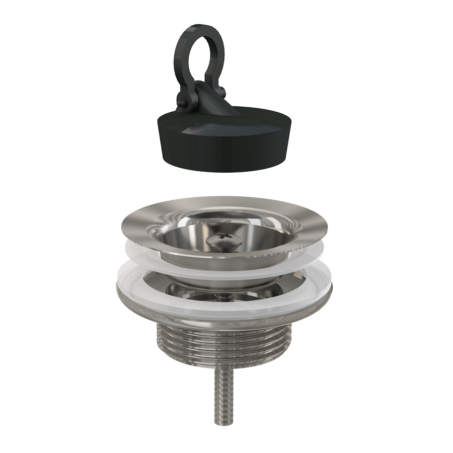 Выпуск для раковины ALCAPLAST A439 G1 1/4, без донного клапана, хром глянцевый
