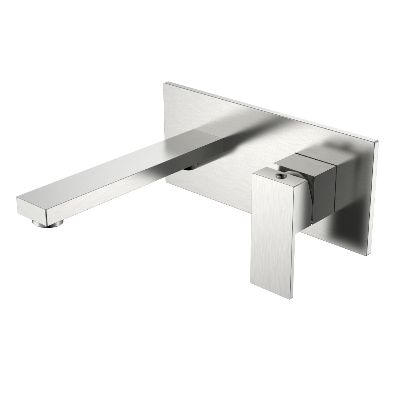 Смеситель для раковины BOHEME Qubic 475-NB, 191мм, встраиваемый, никель