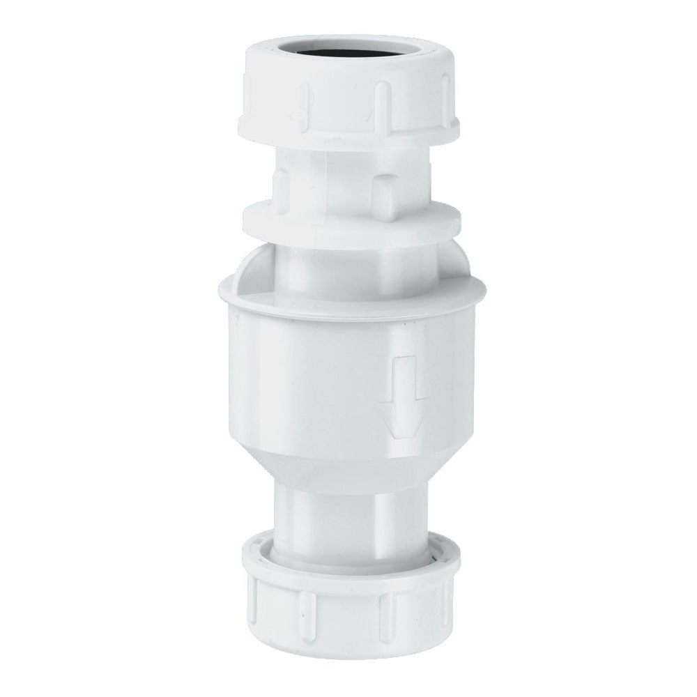 Обратный клапан McALPINE CONVALVE 19-23х19-23, белый