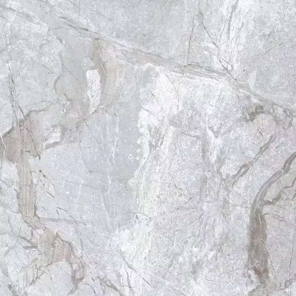 Керамогранит PrimaVera, Lambert Bianco, 600x600, Серый, Полированный, PR112