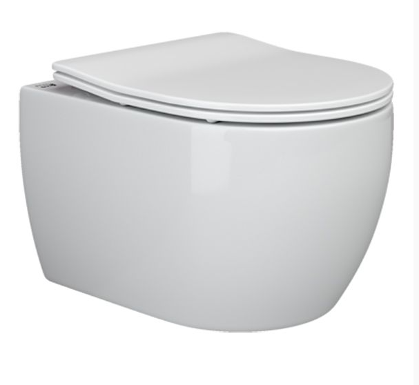 Унитаз подвесной CERAMICA NOVA Play (Игра), 37х49, безободковый, с сиденьем микролифт
