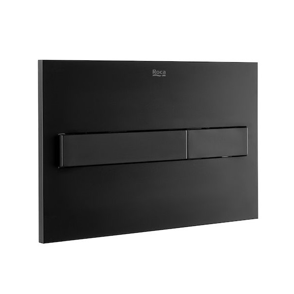Клавиша для инсталляции ROCA Duplo One 890188308 PL7, черный глянцевый/черный матовый