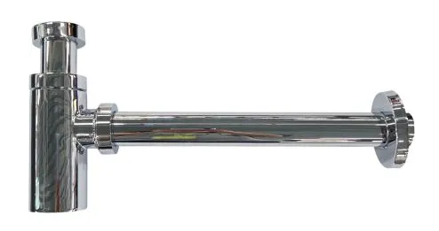 Сифон для раковины ACCOONA A470-20 G1 1/4х32, горизонтальный выпуск, хром глянцевый