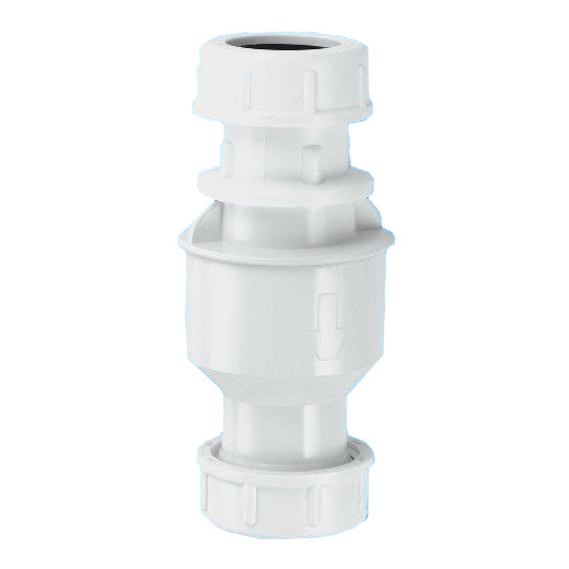 Обратный клапан McALPINE CONVALVE 19-23х19-23, белый