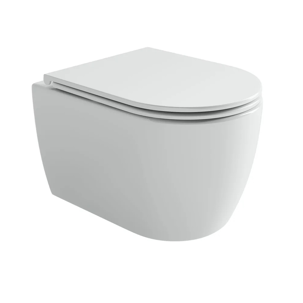 Унитаз подвесной CERAMICA NOVA Noe (Ной), 36х52, безободковый, торнадо, с сиденьем микролифт