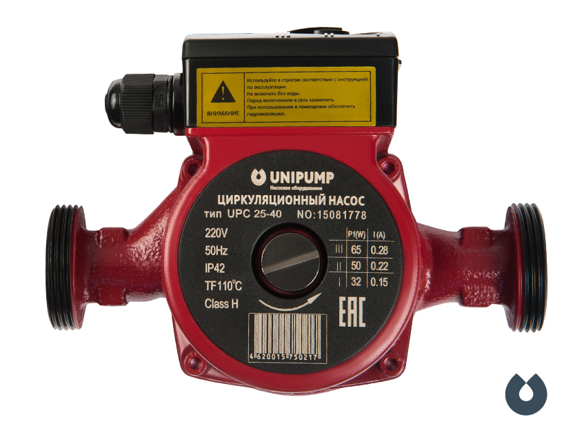 Насос цирк. upc 25-40/130 Unipump