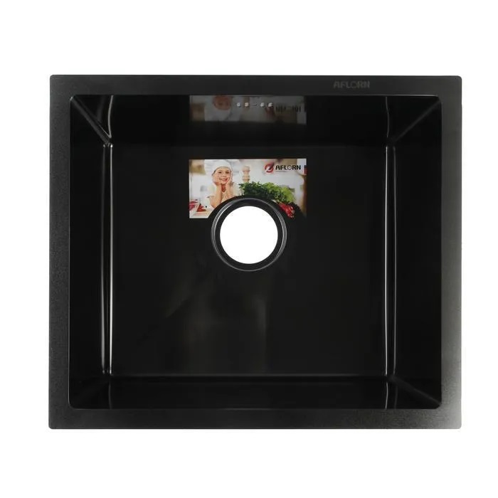 Мойка кухонная AFLORN AF95043F, прямоугольная, графит 