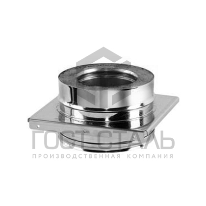 Монтажная площадка ф150/230 мм, нерж 1,5/0,8 мм AISI 430 Гост сталь