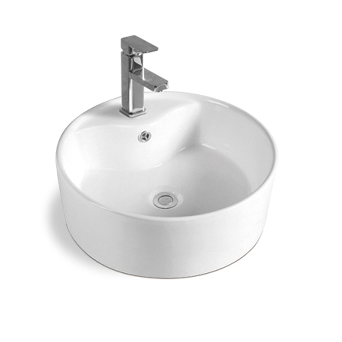 Раковина-чаша GROSSMAN Classic (Классик), 160х410х410, круглая, с переливом