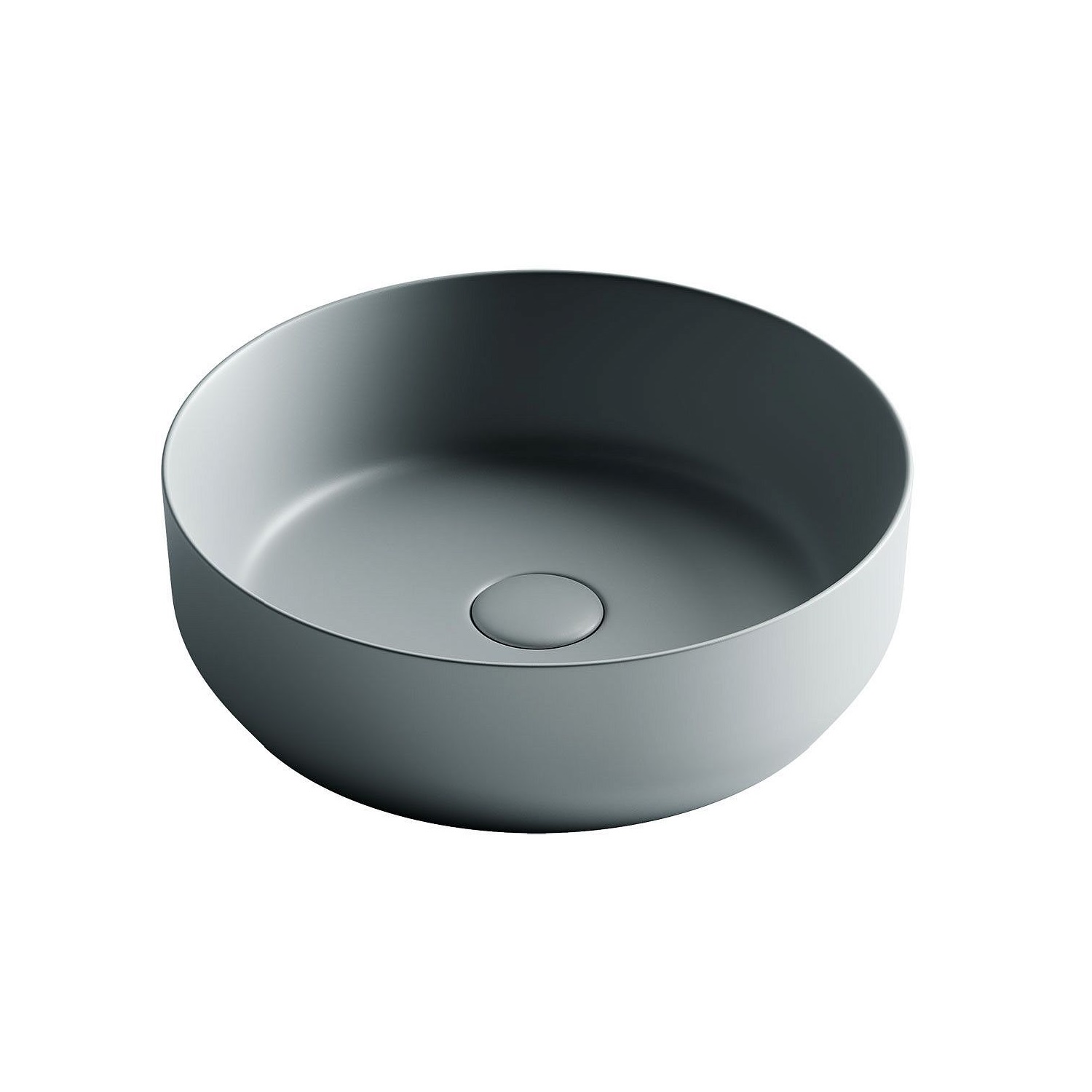 Раковина-чаша CERAMICA NOVA Element (Элемент) 39, 120х390х390, круглая, антрацит матовый