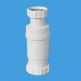 Клапан сливной McALPINE MRNRV40-PB G1 1/2"х40, самозакрывающийся (сухой сифон)